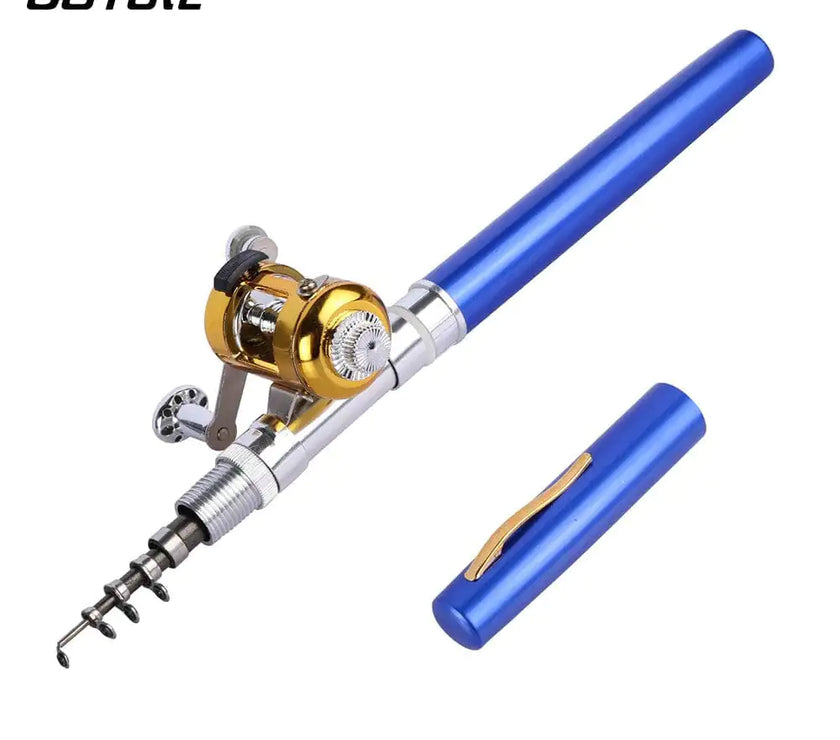 GBlue Mini portable pocket fishing rod & reel