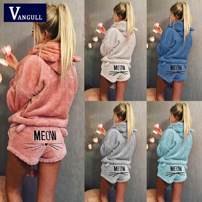 Meow Hoodie PJ's set