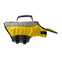 Yellow dog life vest