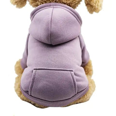 Soft Fleece Pet Dog Hoodie purple