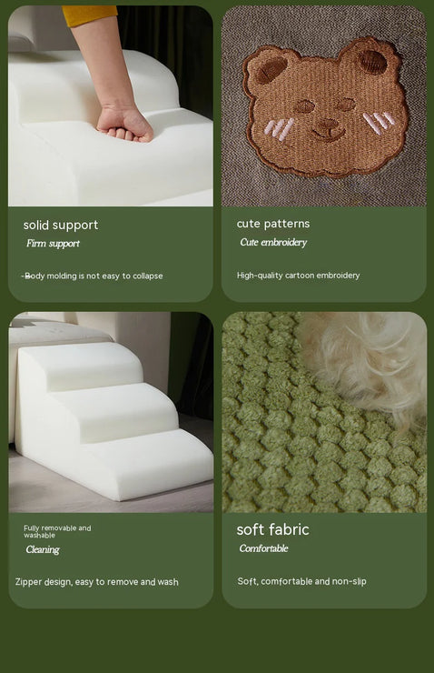 Four level step stairs for pet