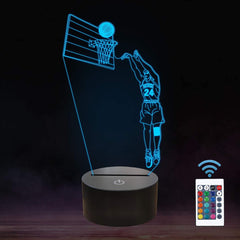 Basketball 3D Lamp Blue light