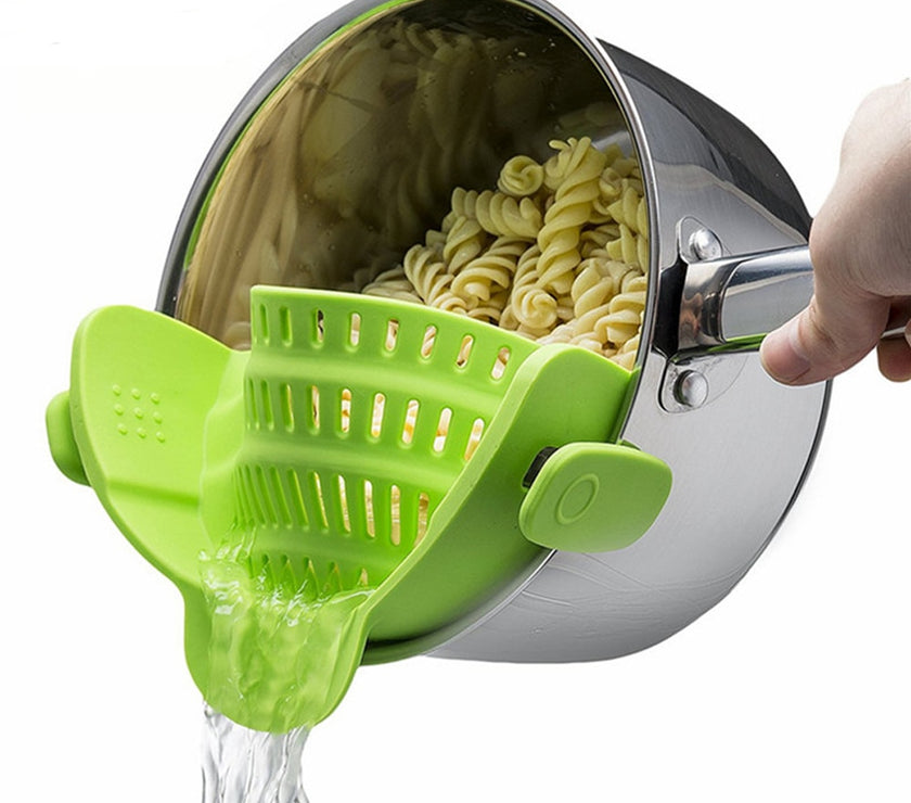 Silicone Kitchen Snap N Strain Filter
