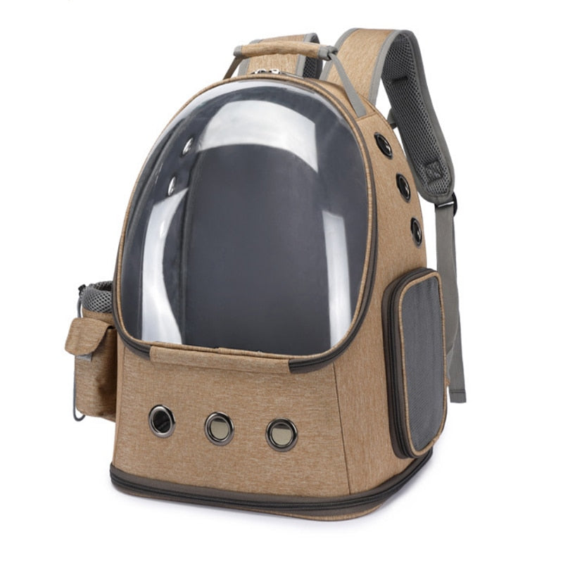 Cat Carrier Backpack Space Capsule  tan