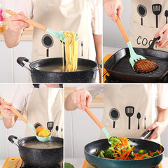 Non Stick Spatula& Spoon Set  green