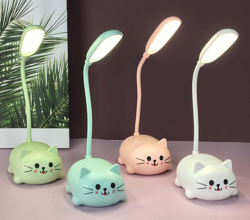 4 cute cat desk lamps,