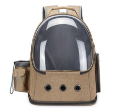 Cat Carrier Backpack Space Capsule  tan