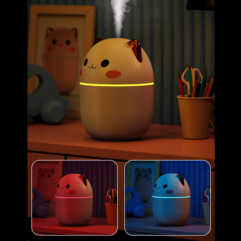 Cute Cat Humidifier at night