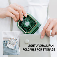 Green Mini Cooling Foldable Fan