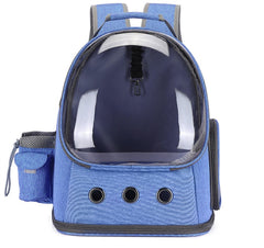 Cat Carrier Backpack Space Capsule  blue