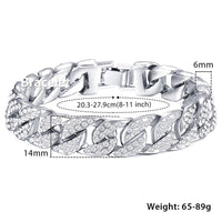 Miami Silver Curb Cuban Bracelet