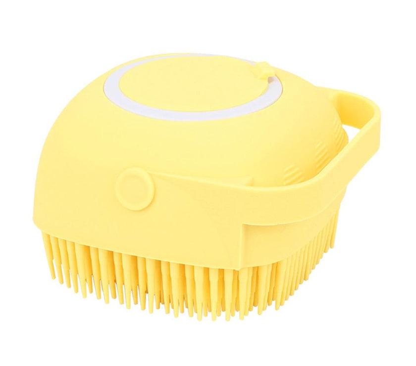 Dog Bath brush  yellow