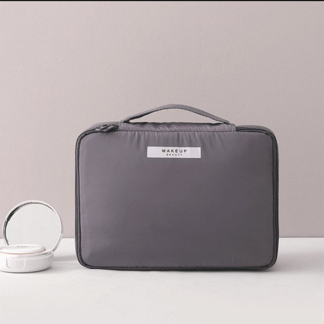 Grey Makeup Bag
