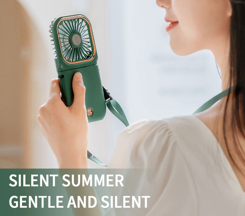 Green Mini Cooling Foldable Fan