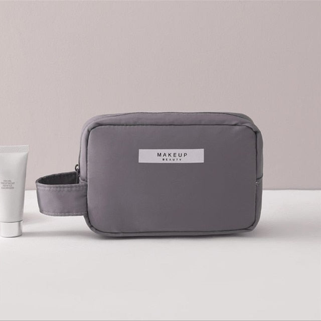 Grey Makeup Bag
