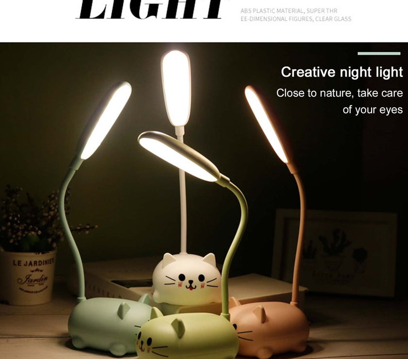 4 cute cat desk lamps,