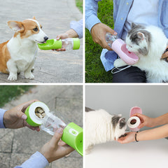 Pet Dog Water Bottle Feeder  in use