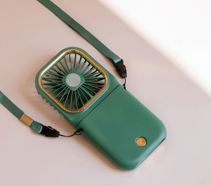Green Mini Cooling Foldable Fan