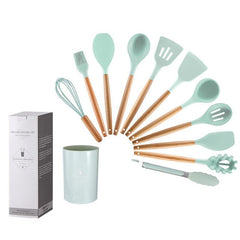 Non Stick Spatula& Spoon Set  green