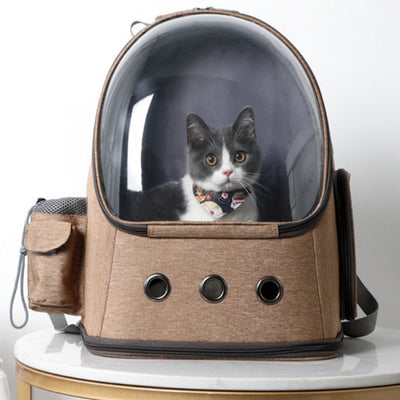 Cat Carrier Backpack Space Capsule with cat