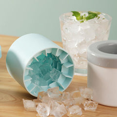 Silcone Cylinder Portable Ice Maker Bucket