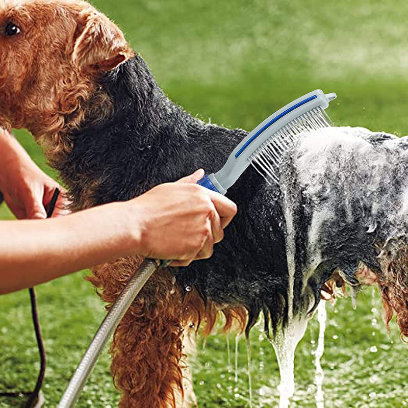 Dog Shower Sprayer Attachment with dog