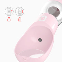 Pet Dog Water Bottle Feeder Pink