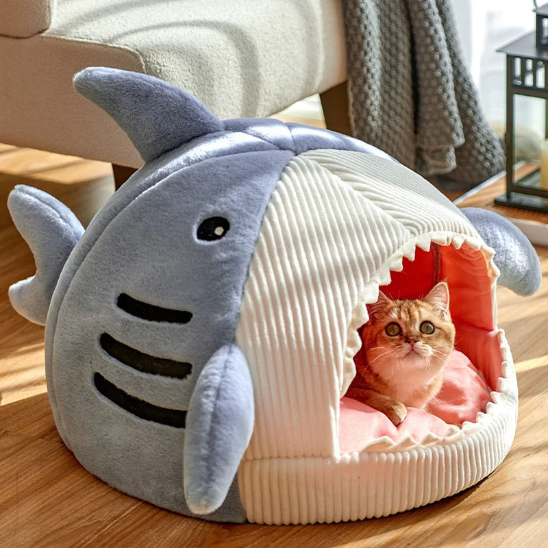 Shark Pet Bed blue