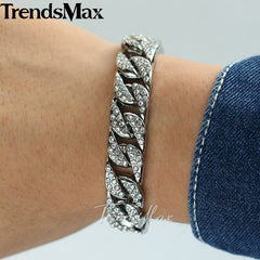 Miami Silver Curb Cuban Bracelet