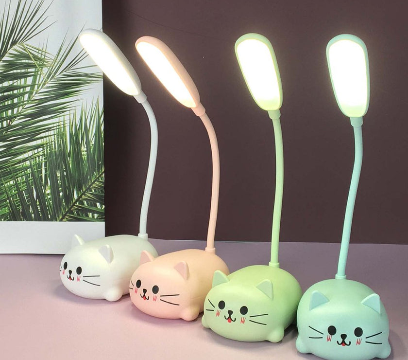4 cute cat desk lamps,