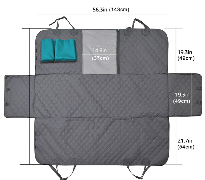 Dog Car Seat Cover dimensions