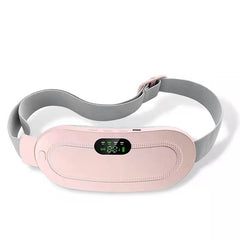   pink abdominal massage belt for menstrual cramp relief