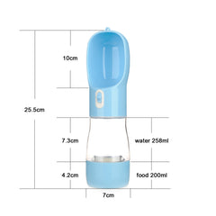 Pet Dog Water Bottle Feeder  blue