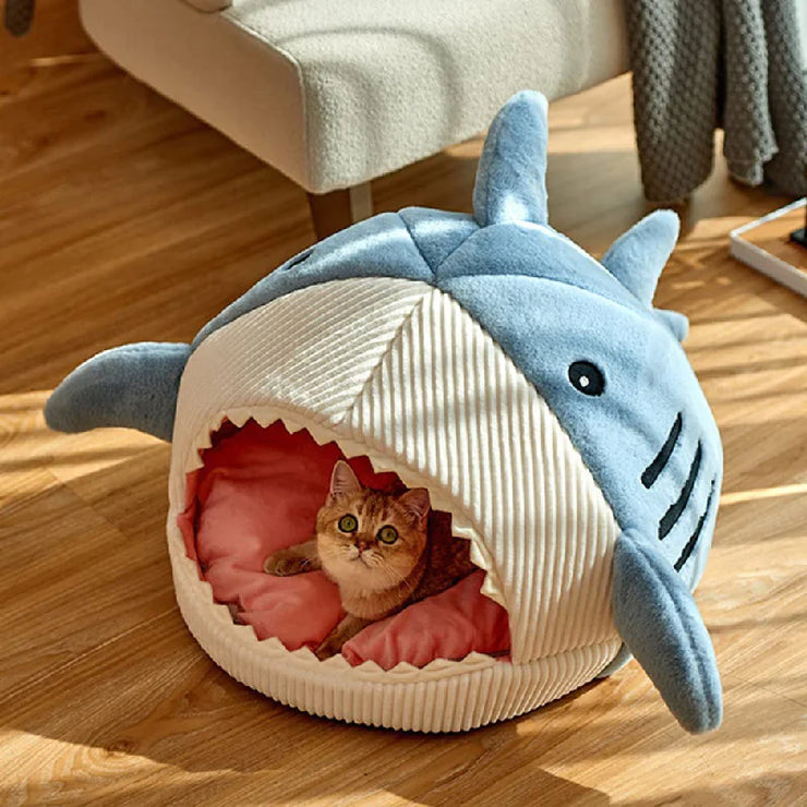 Shark Pet Bed blue
