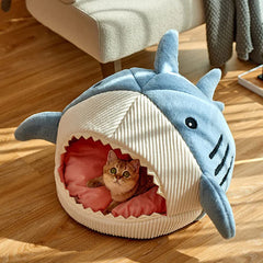 Shark Pet Bed blue