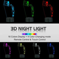 Colors lights of the Basketball 3D Lamp