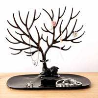 Black Deer Jewelry Holder with Jewelry