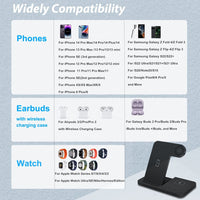 Compatible devices for 3in1 Wireless Fast Charger Dock Station 