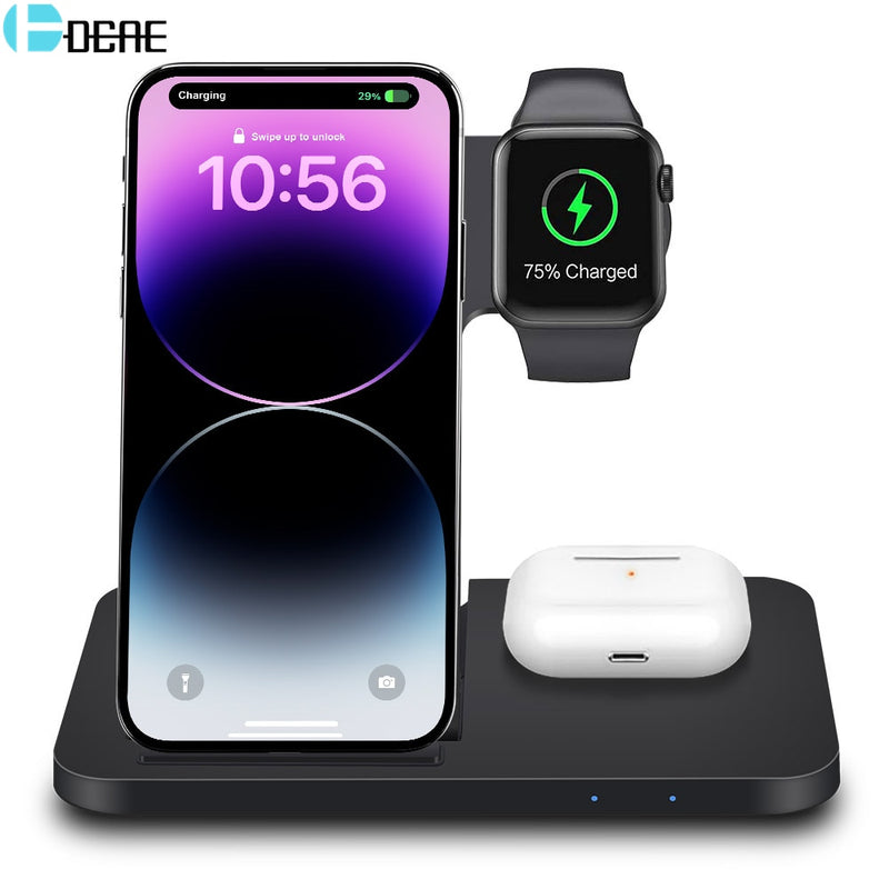 3in1 Wireless Fast Charger Dock Station for multiple Apple Devices