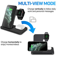 3in1 Wireless Fast Charger Dock Station for multiple Apple Devices
