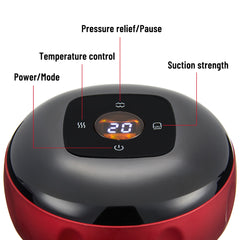 Anti-Cellulite Therapy Massager showing various temperatures and strengths